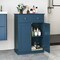 Navy Blue Sideboard Cabinet with Drawer Storage and Adjustable Shelving Bathroom or Living Room